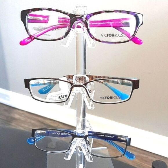 THREE PAIRRS! Rx'able Eyeglass Frames, VICTORIOUS, modern trendy, full rim, LOT - Picture 4 of 5